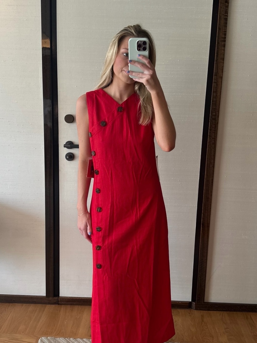 Simon Miller Phoenix Linen Dress in Paprika